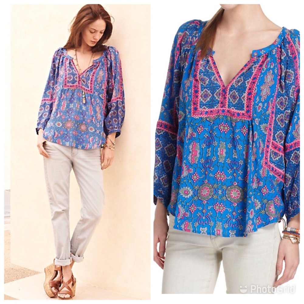 Anthropologie tolani blouse